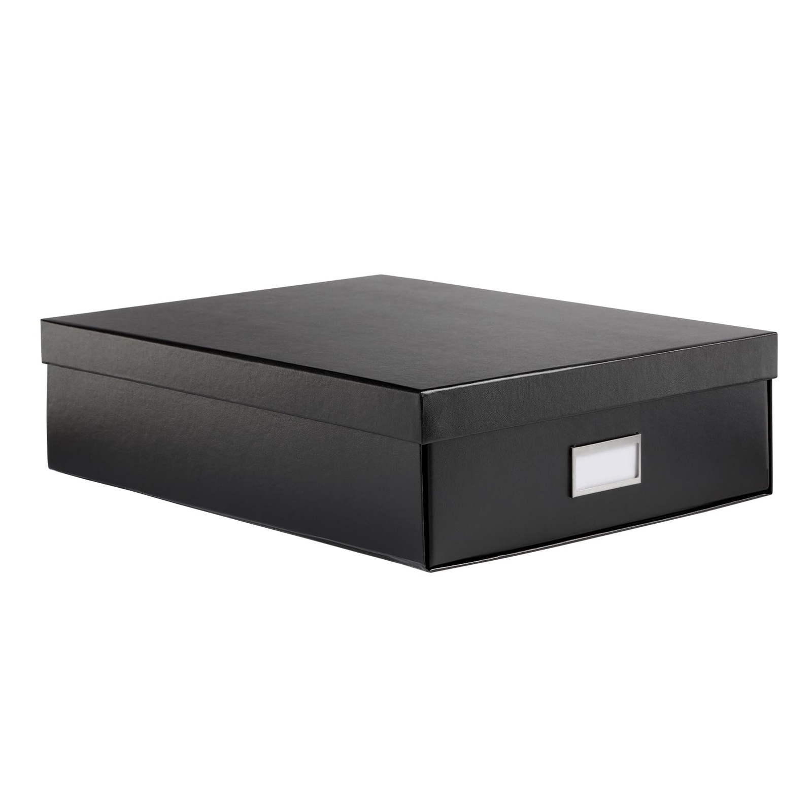 Oxford Keepsake Box, Protective Storage Home 16" x 12" x 4 1/4", Black