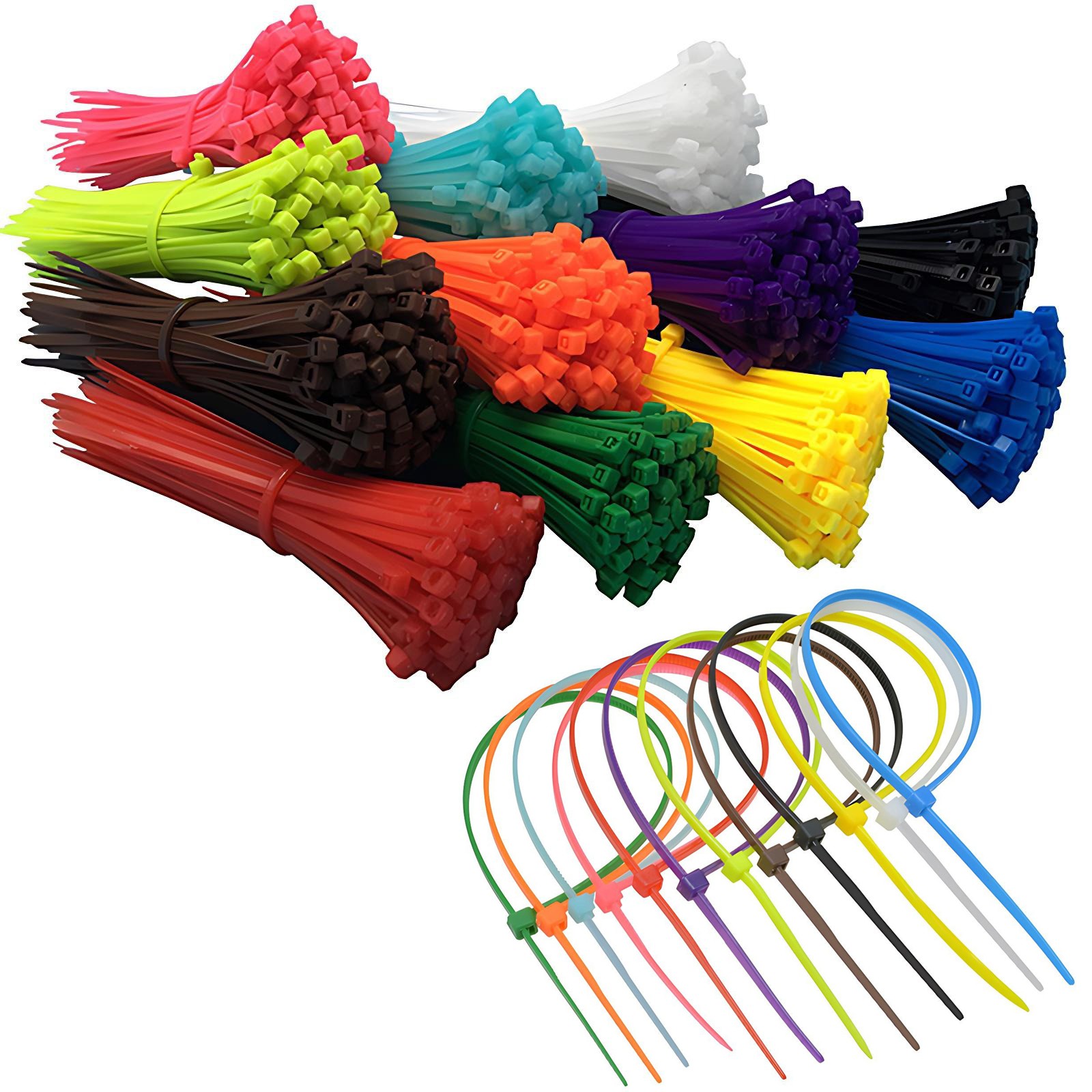 RELEASABLE REUSABLE CABLE TIES STRONG ZIP TIE WRAPS PLASTIC NYLON SELF-LOCKING
