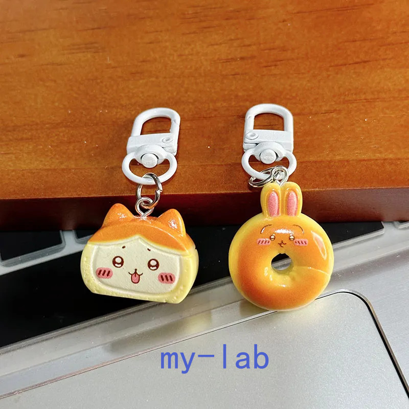 3Pcs Anime Chiikawa Hachiware Usagi Cute Toy Doll Pendant Keyrings Decor Gift