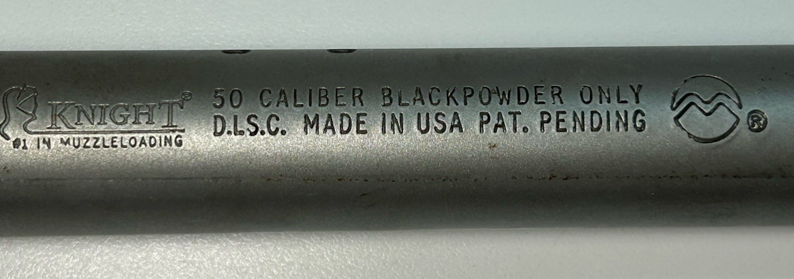 Knight Disc Inline Muzzleloader 22” Stainless Barrel With No Breech Plug
