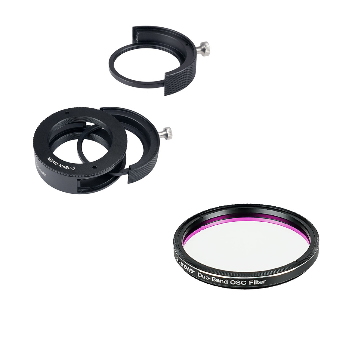 SVBONY SV220 2'' Dual-Band Filter H-Alpha & OIII 7nm+SV226 M54-M48 Filter Drawer