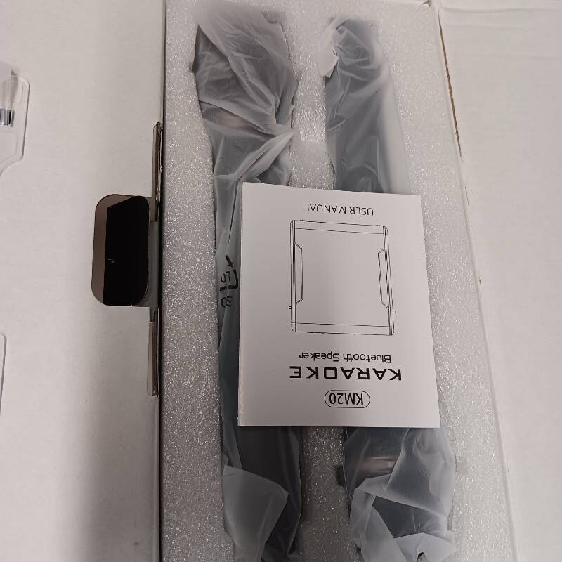 Karaoke Machine with Two Wireless Microphones, Powerful Portable Bluetooth Speak