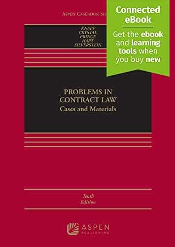 Problems in Contract Law: Cases - Hardcover, by Charles L. Knapp; - Very Good z