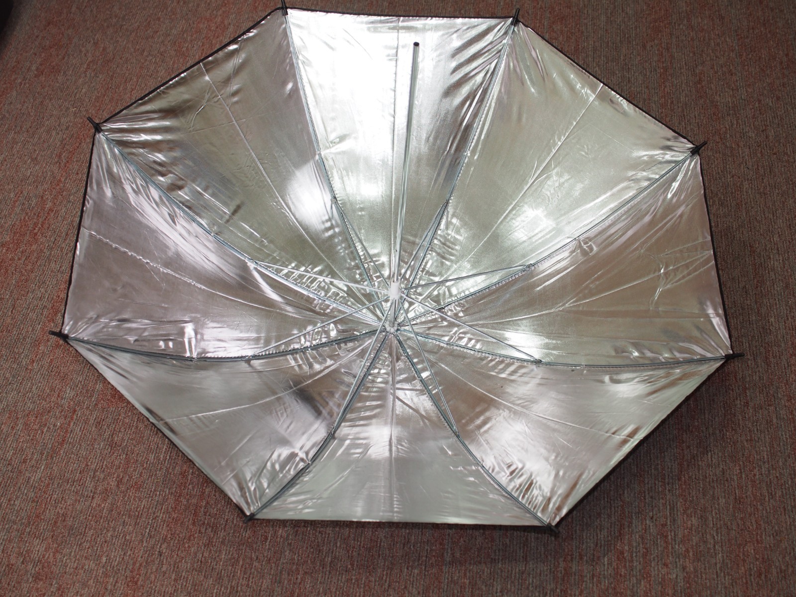 Studio Lighting Brollies 2x White 80cm, 2x Silver 80cm