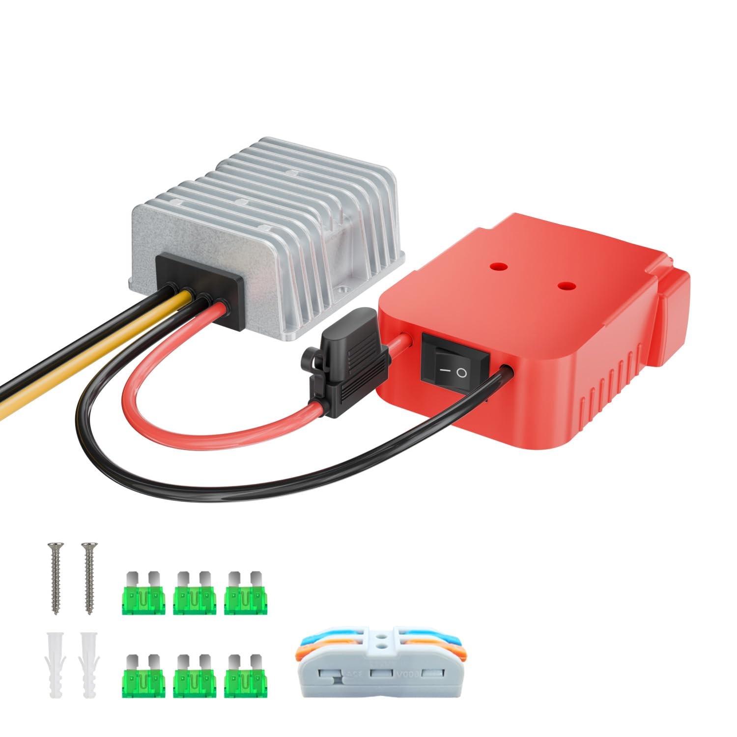 18V to 12V Step Down Converter Aadpter with Milwaukee M18 Batteries, DC 12 Vo...