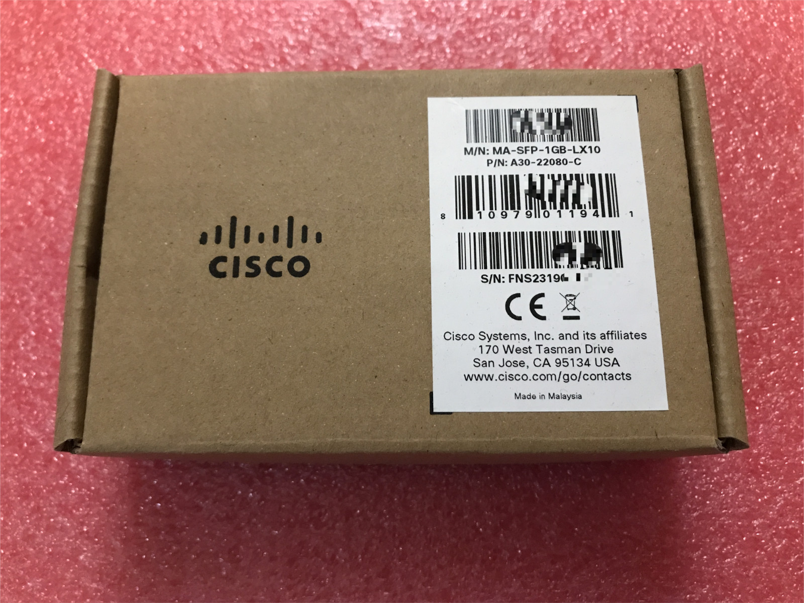 New Cisco Meraki MA-SFP-1GB-LX10 A30-22080-C SFP-LX 1310NM DUPLEX LC 10KM SMF