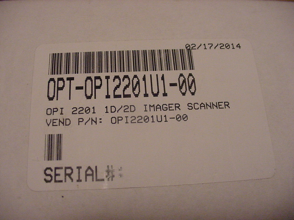 NEW-Opticon-OPI-2201-Handheld-Barcode-Scanner-Cable-Connectivity-Black-1D-2D