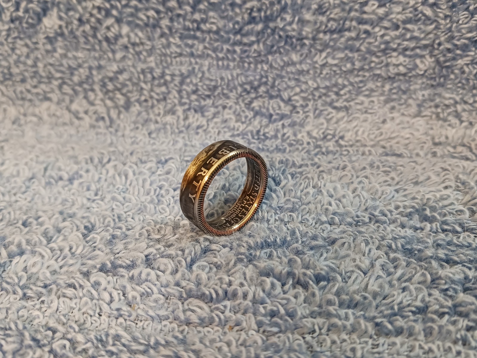 1967 Washington Quarters, Handmade Coin Ring, Size 6