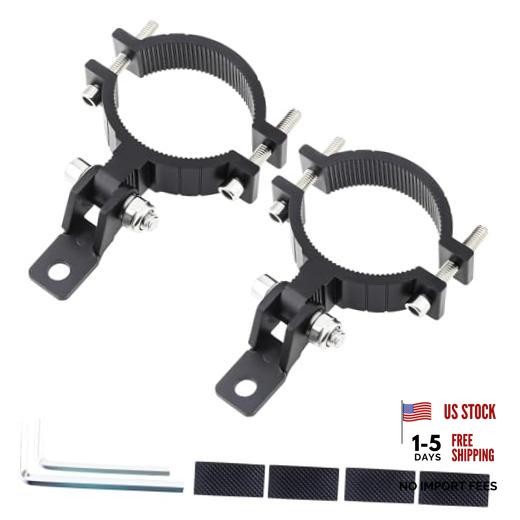 Windance 2pcs Light Bar Mount Bracket Front Fork Fog Light Spotlight Large