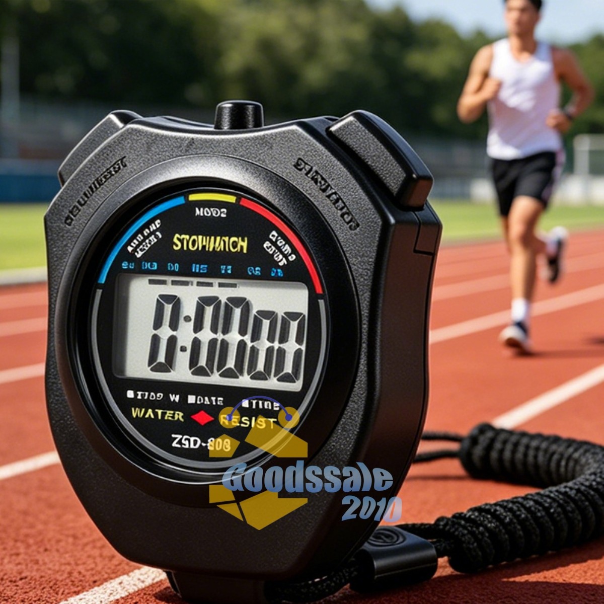Stopwatch Handheld Digital LCD Sports Counter Timer Watch Countdown Stop Timer