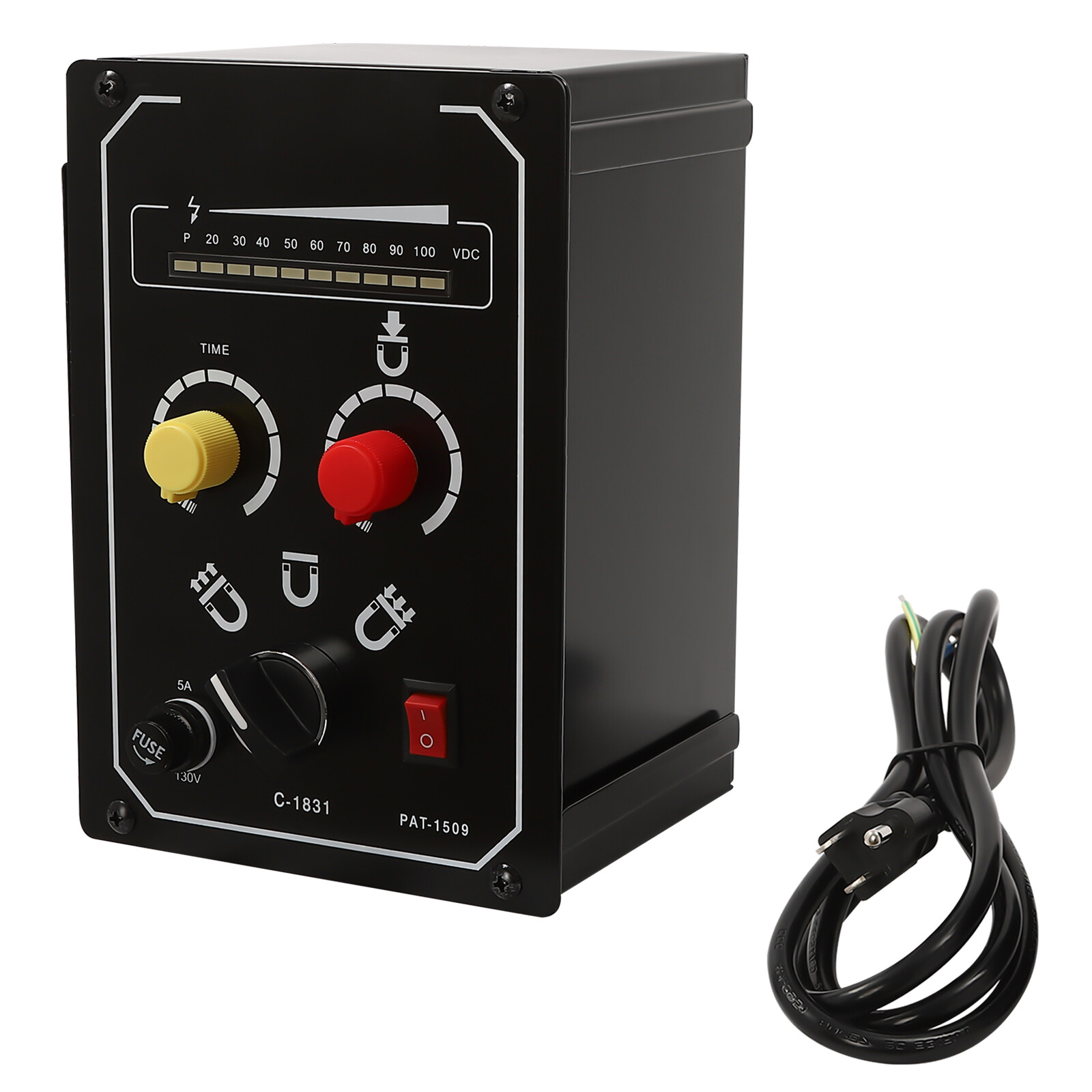 Electro Magnetic Chuck Controller 5A DC 0-100V Adjustable with LED Display 110V