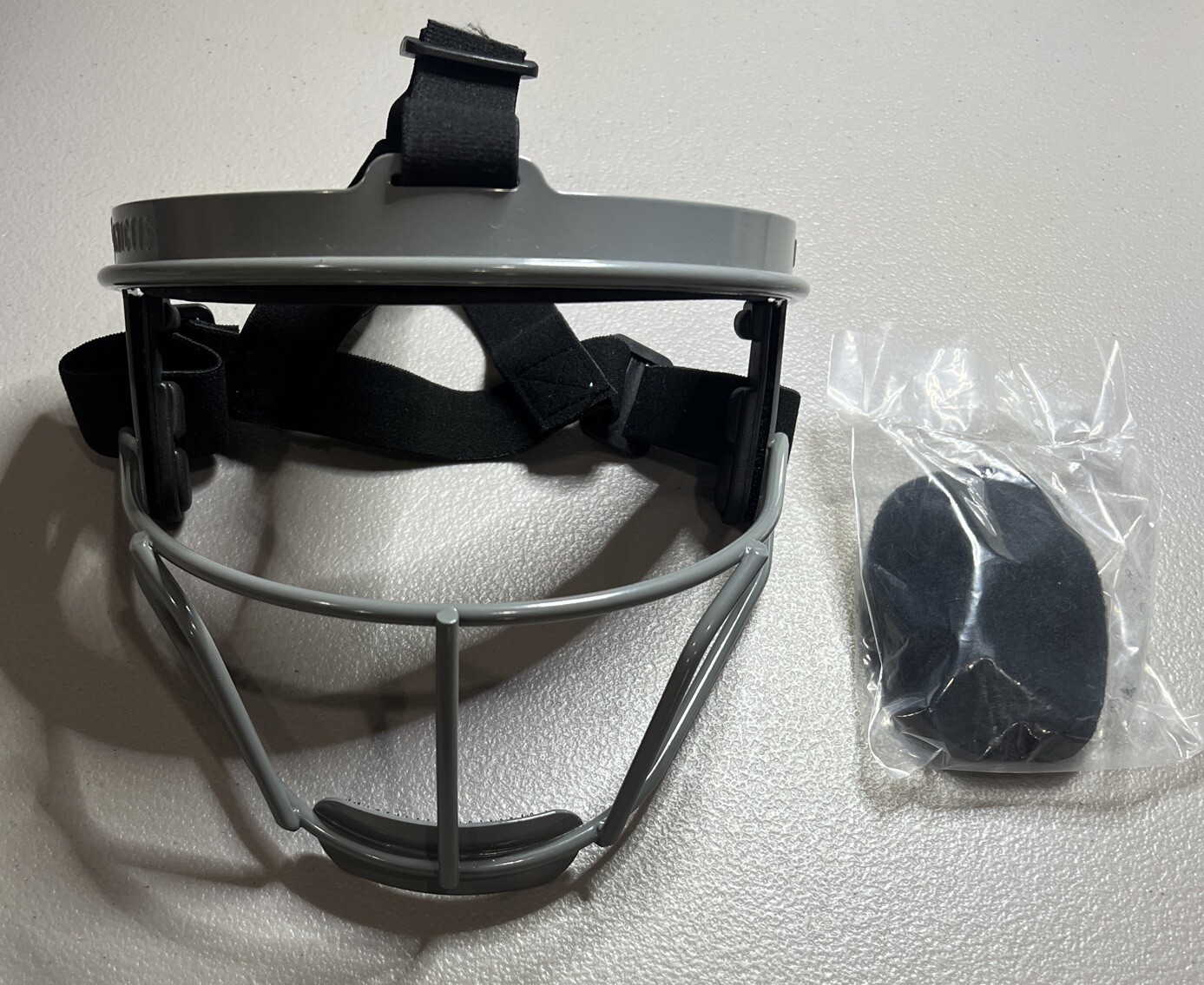Dinictis Softball Face Mask, Wide Field Vision, -Gray-Youth(M)