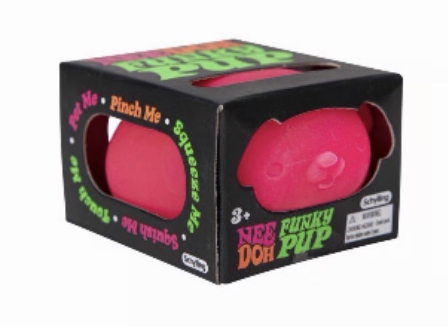 NeeDoh Funky Pup Novelty Fidget Toy (Pink)
