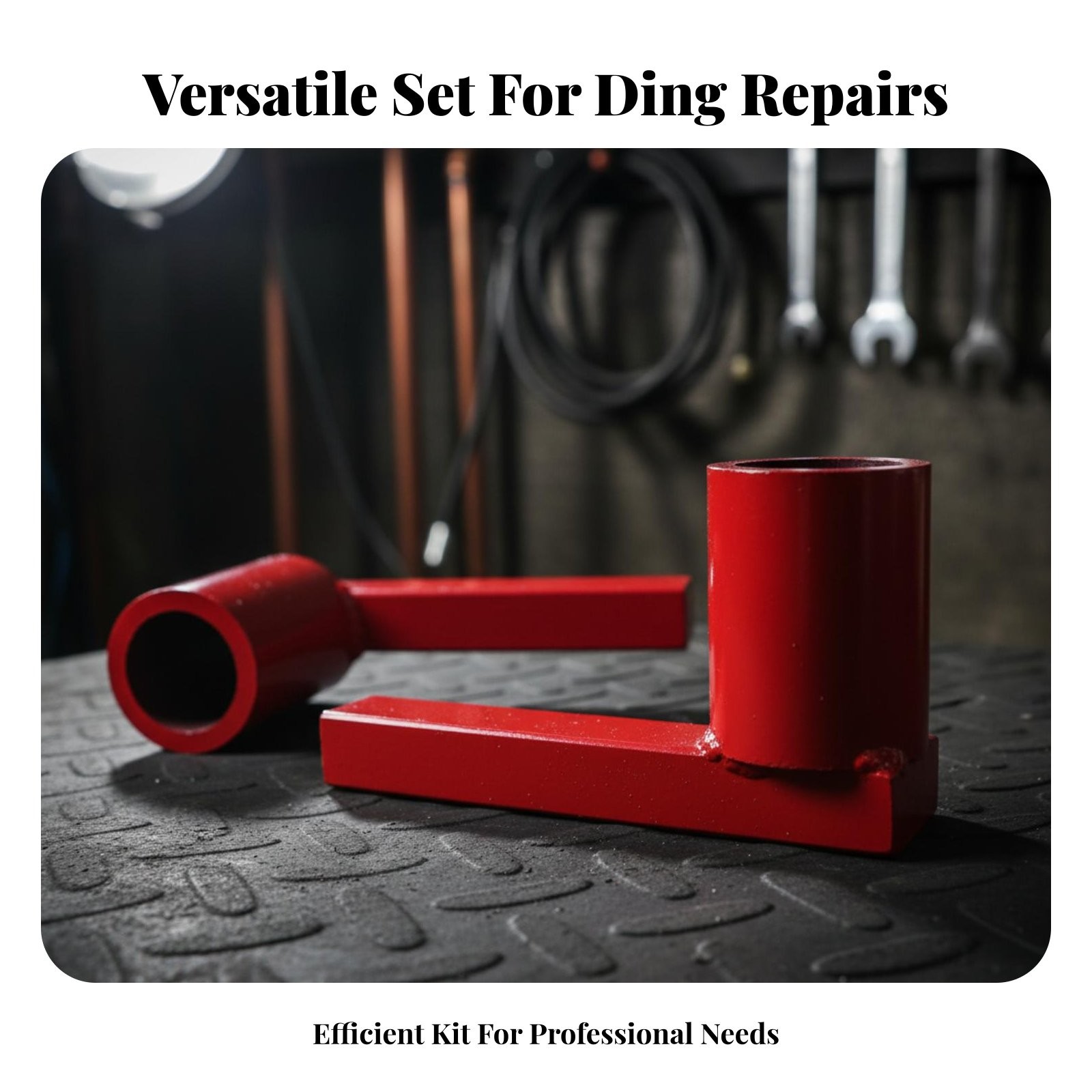 Auto Body Push Bar Heavy Duty Dent Removal Tool Pulling Strap High Strength