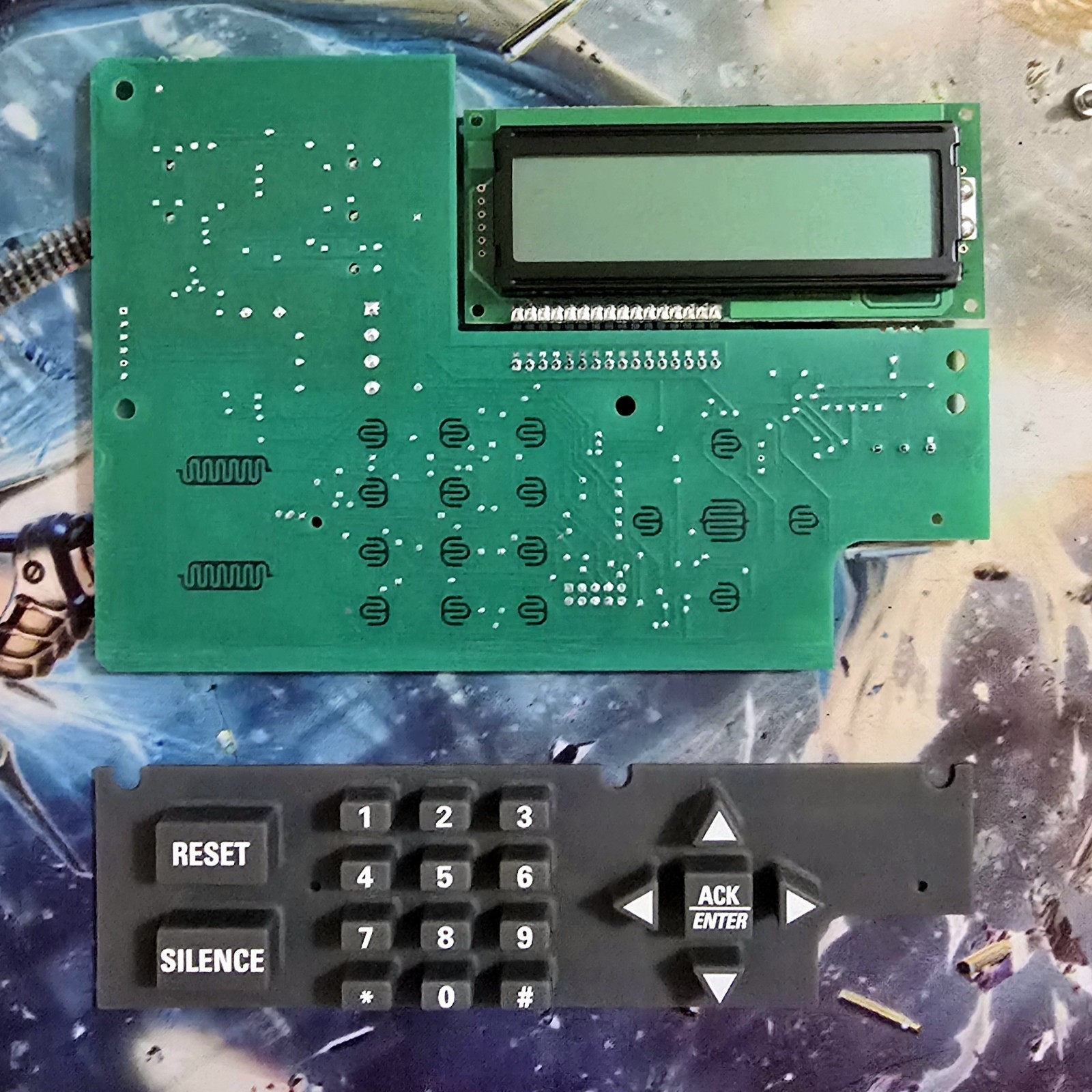Replace 52355 Back-Lit Keypad Rev K Silent Knight 5208 5808 TESTED