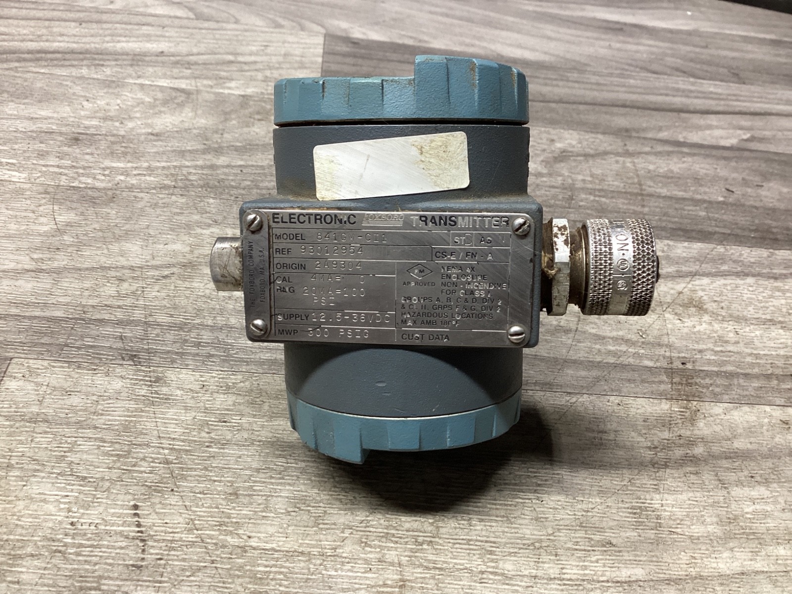 ELECTRONIC FOXBORO TRANSAMITTER 841GM-CI1 #123N105