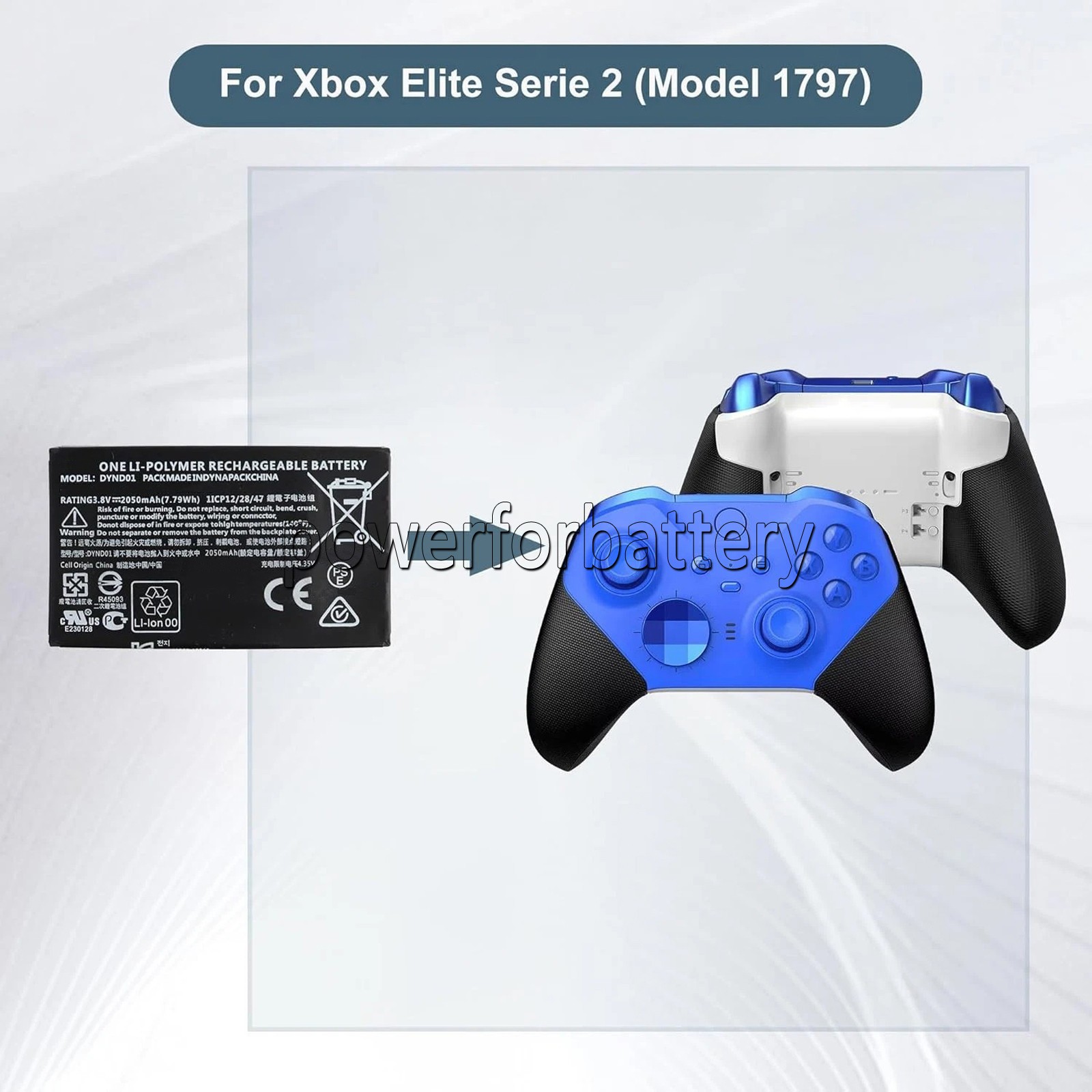 7.79Wh DYND01 Battery For Microsoft XBOX ELITE Series 2 Controller / Model 1797