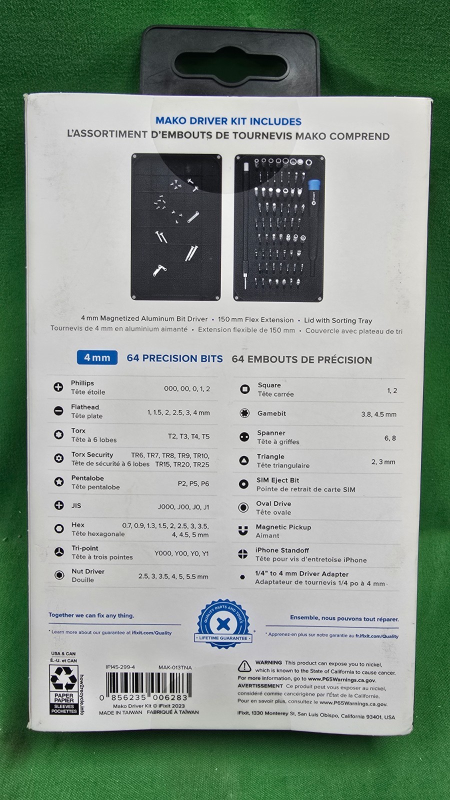 iFixit IF1452994 Mako Driver Kit - 64 Precision Bits NEW (E8)