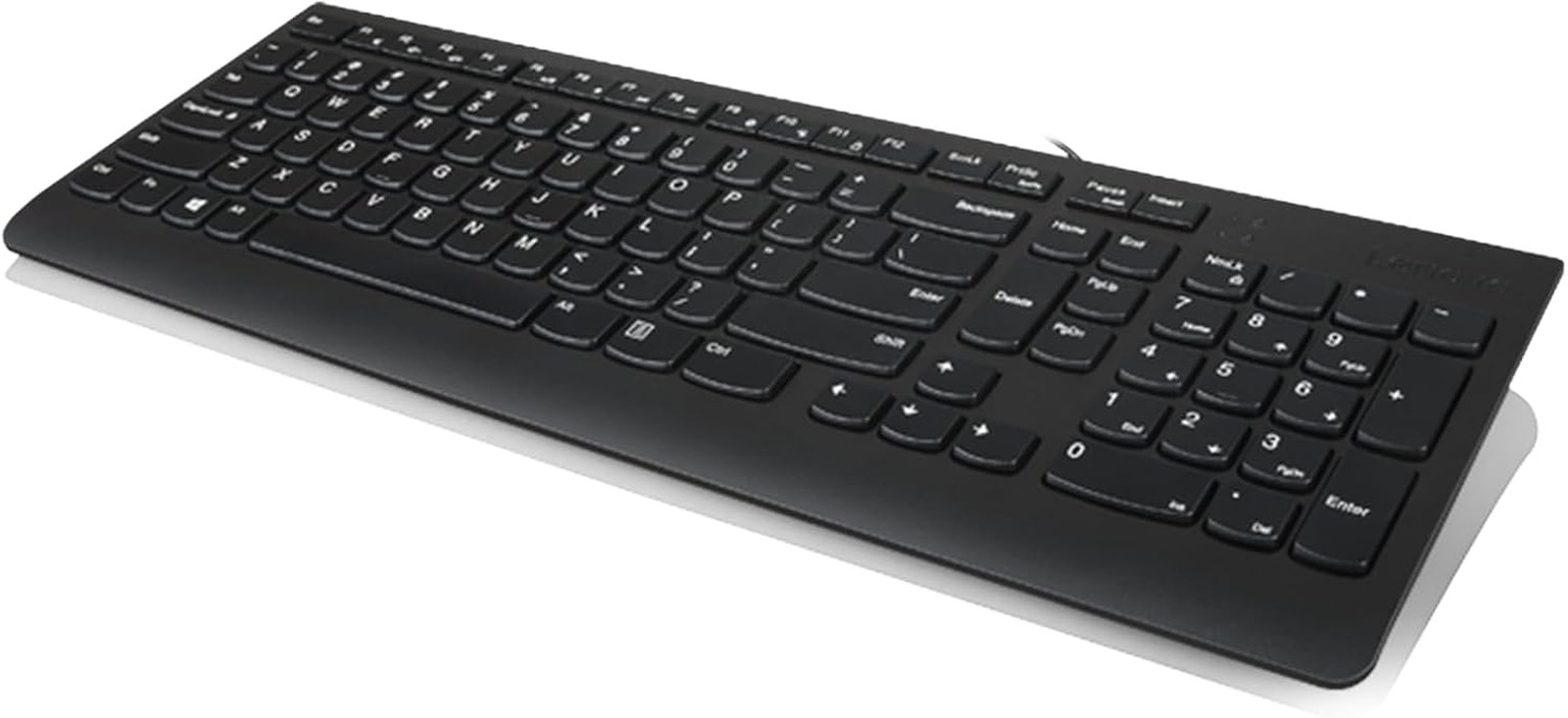 Lenovo 300 USB Keyboard, Wired, Adjustable Tilt, Ergonomic, Windows 7/8/10, GX30