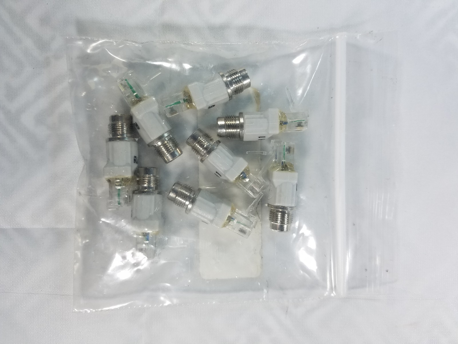 ADAP-PTNX-RJ11  RJ-11 to F fitting Adapter for Pocket Toner Set of 8