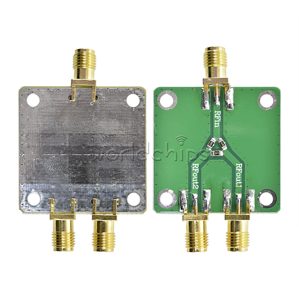 6dB DC-5G RF Microwave Resistance Power Splitter 1 to 2 Power Distributor Module