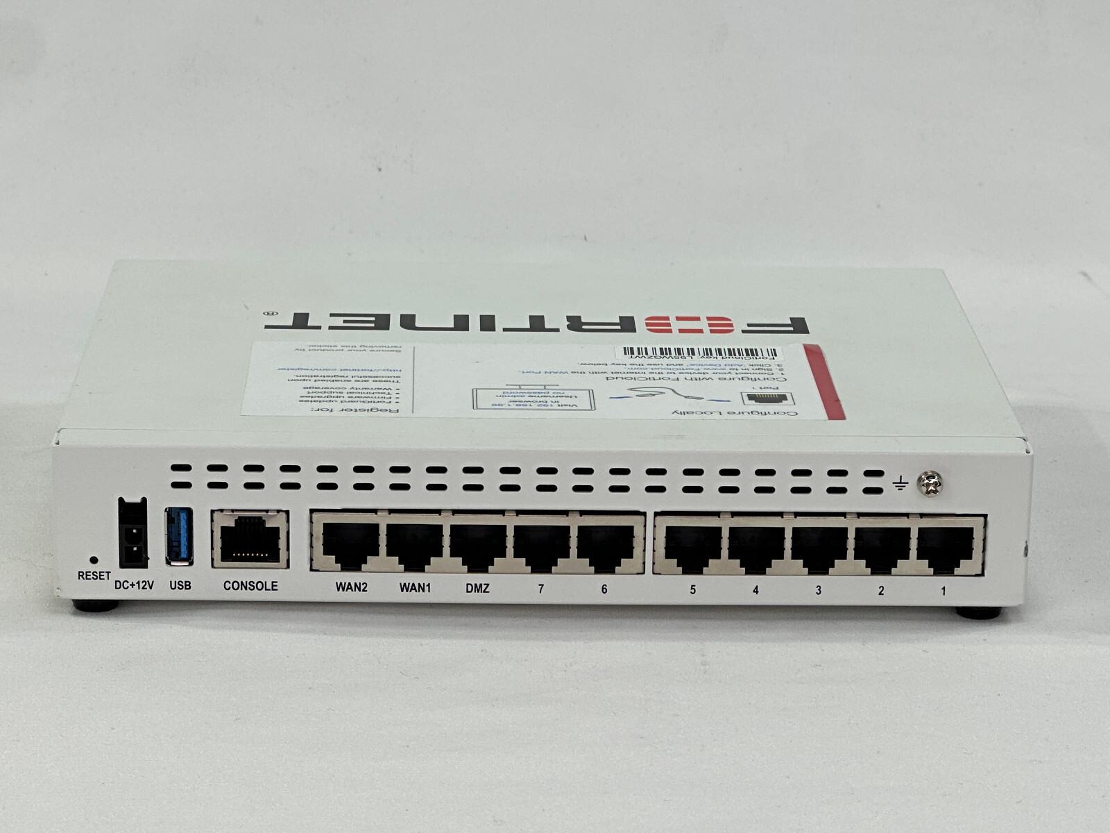 Fortinet FortiGate 60E Next Generation Security Firewall 10x GE RJ45 WAN DMZ PSU