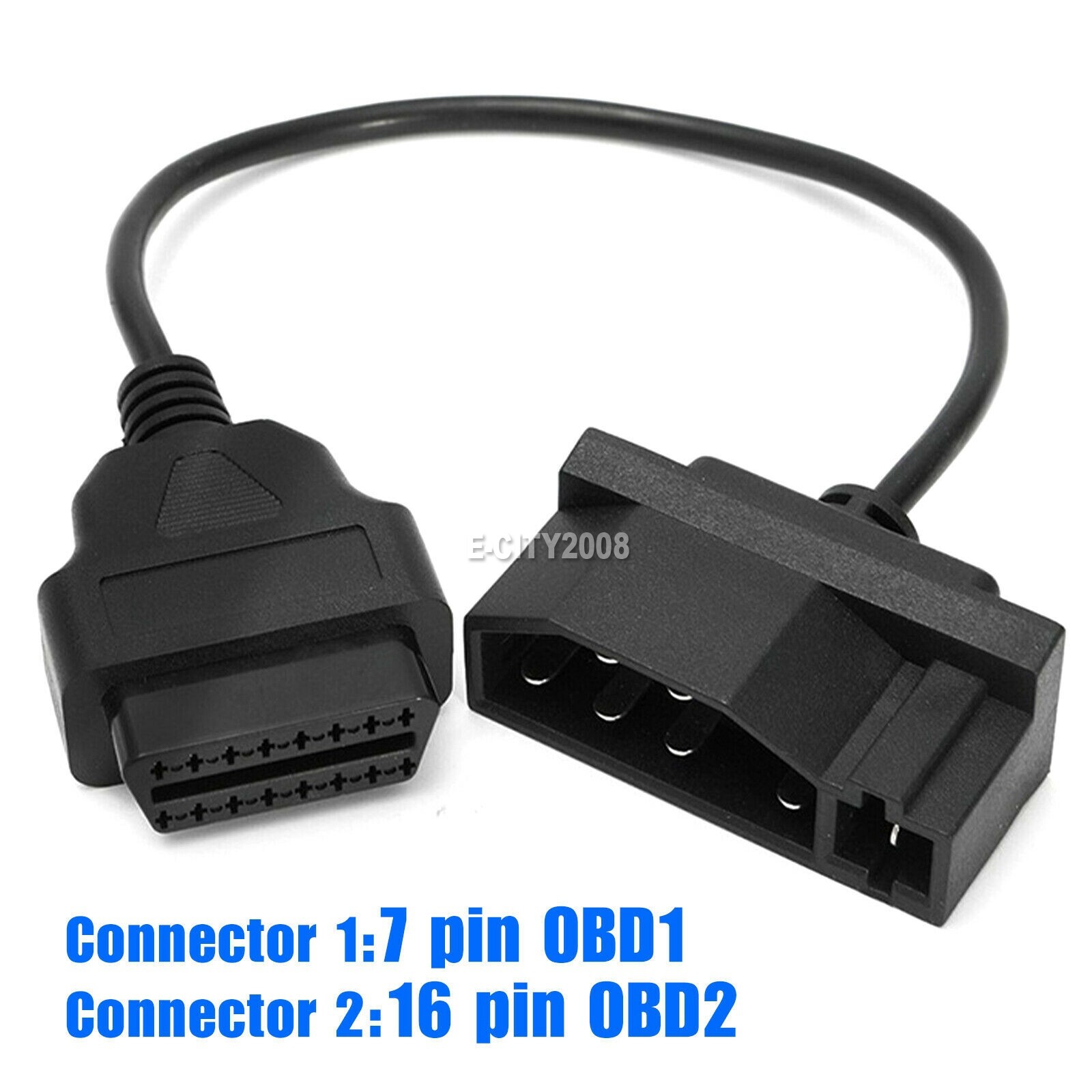 For Ford 7 Pin OBD1 to OBD2 Cable Adapter Code Reader Scanner Engine Repair Tool