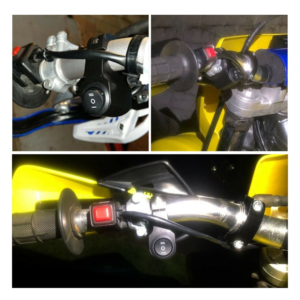 waterproof 7/8" Toggle Handlebar Switch On Off Switch For DC12V ATV Motorcycle