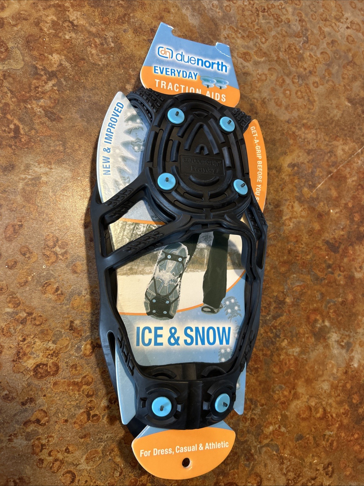 DUE NORTH Everyday Snow & Ice Shoe Traction Aids Size LG-XLG Mens 8-14 Women 10+