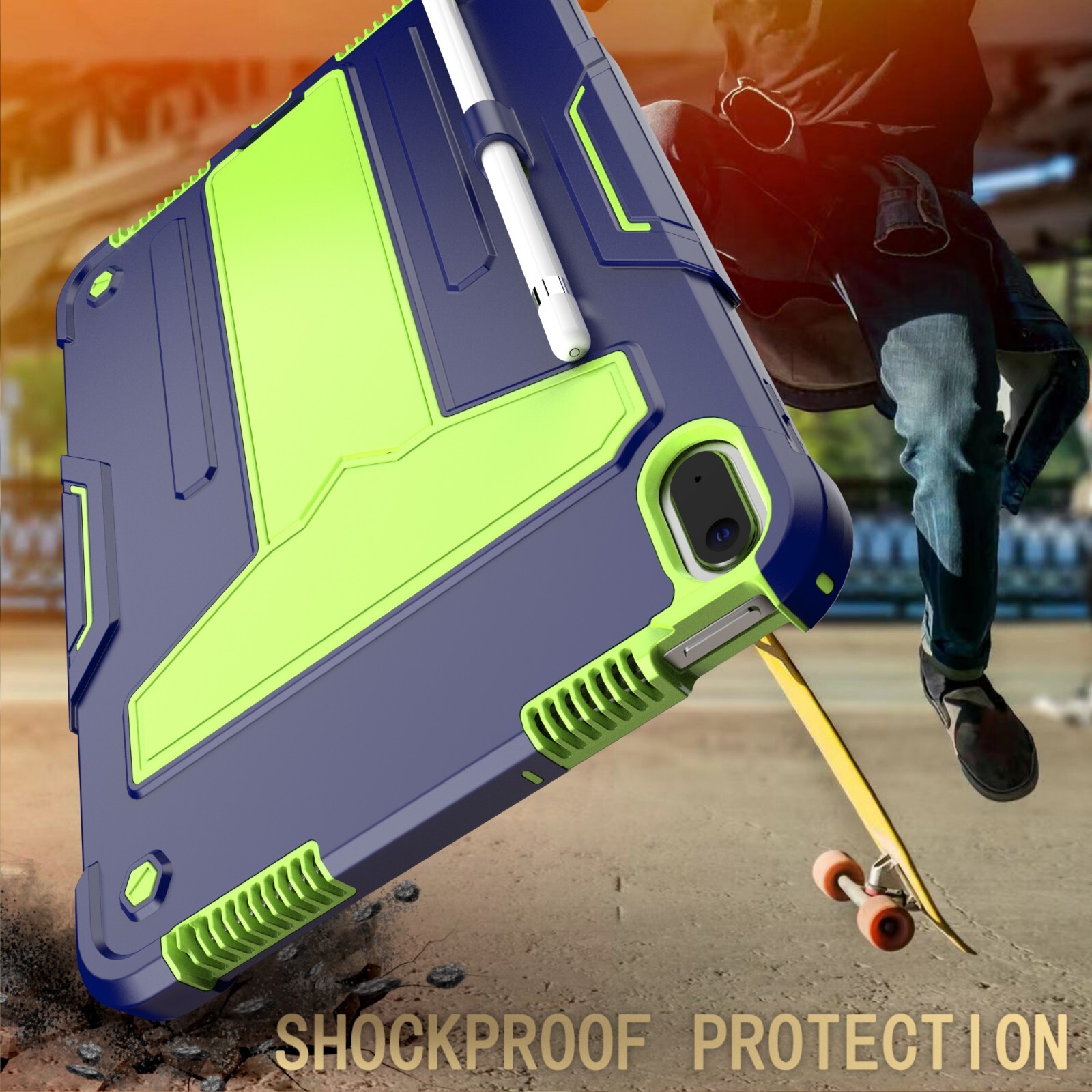 iPad 10th Gen Case Heavy Duty Shockproof Stand / Screen Protector for iPad 10.9"