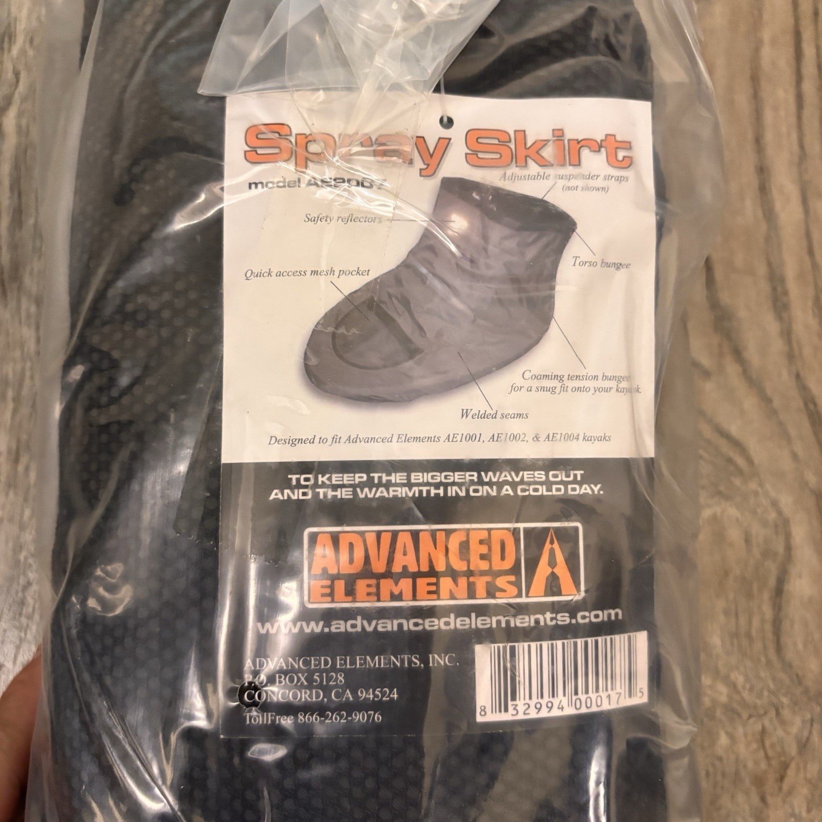 Advanced Elements Touring Spray Skirt AW2007 - NEW