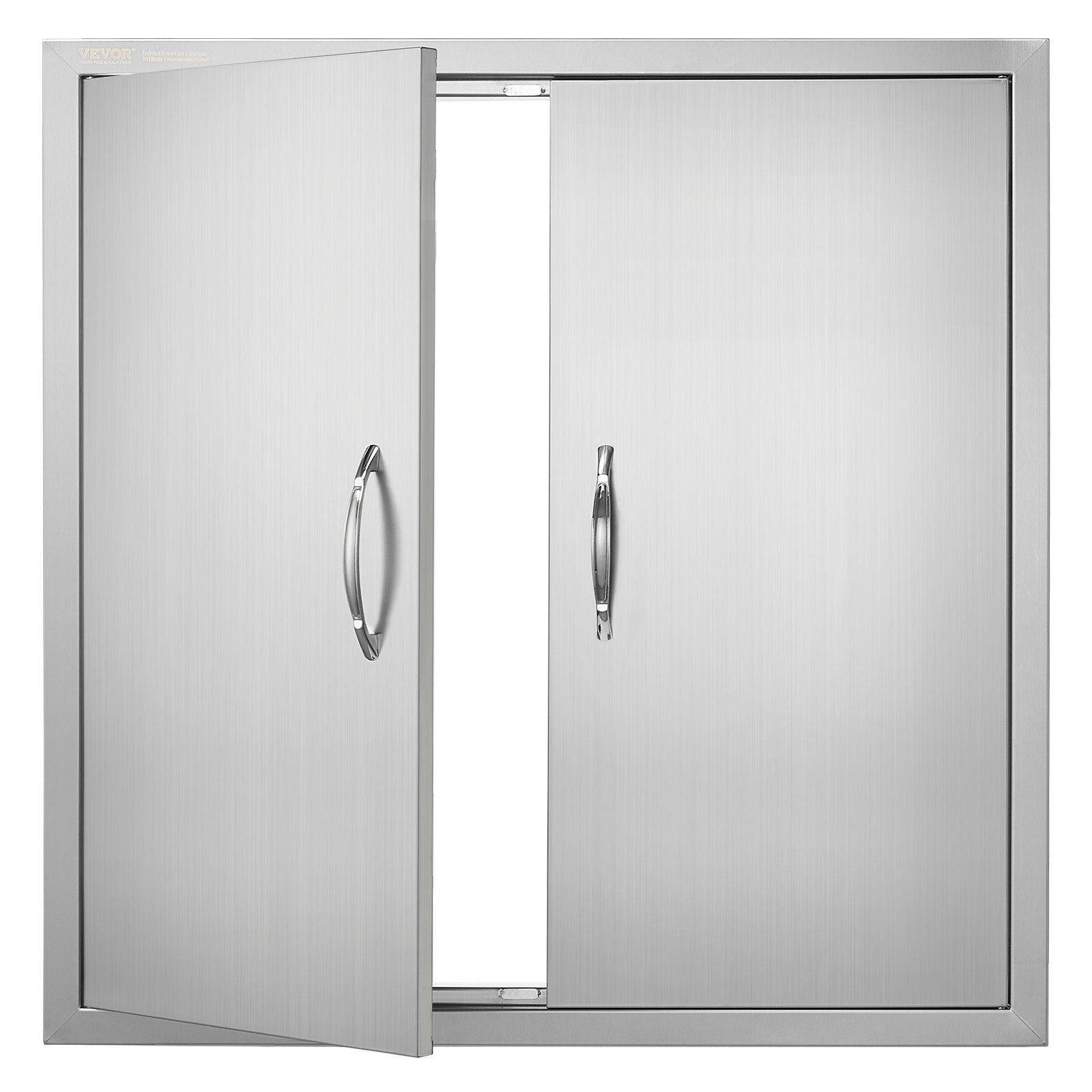31''Wx31"H Stainless Steel BBQ Access Door Flush Mount with Handles Outdoor