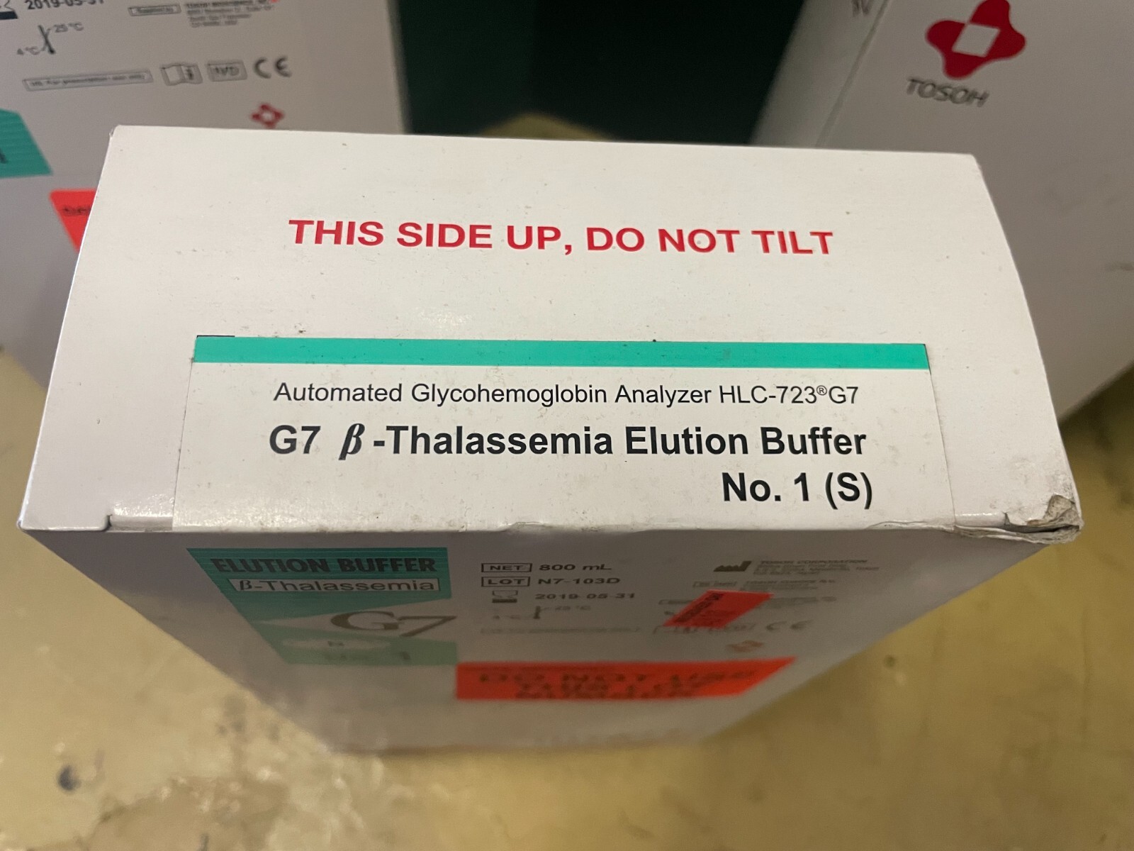 Tosoh Beta-Thalassemia Elution Buffer Number 1 for G7 Analyzer, 800ml, Sealed