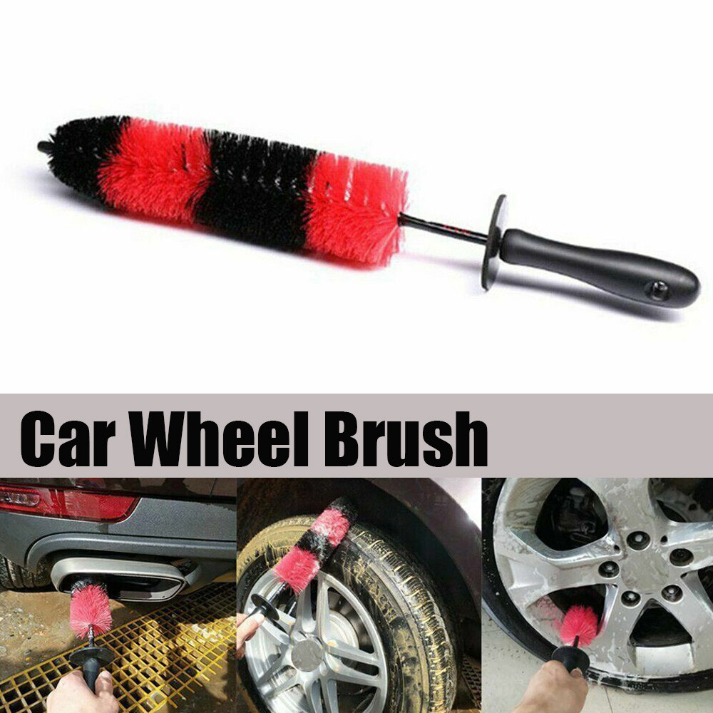 Car Wheel Brush Detail Rims Tire Seat Engine Wash Cleaning Kit 17"