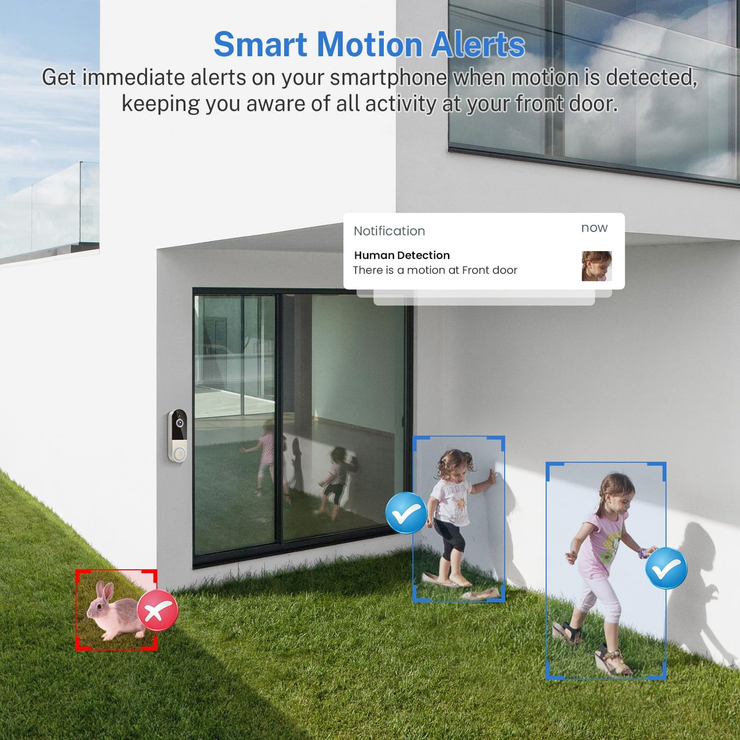Wireless WiFi Video Doorbell Smart Phone Door Ring Intercom Security Camera Bell