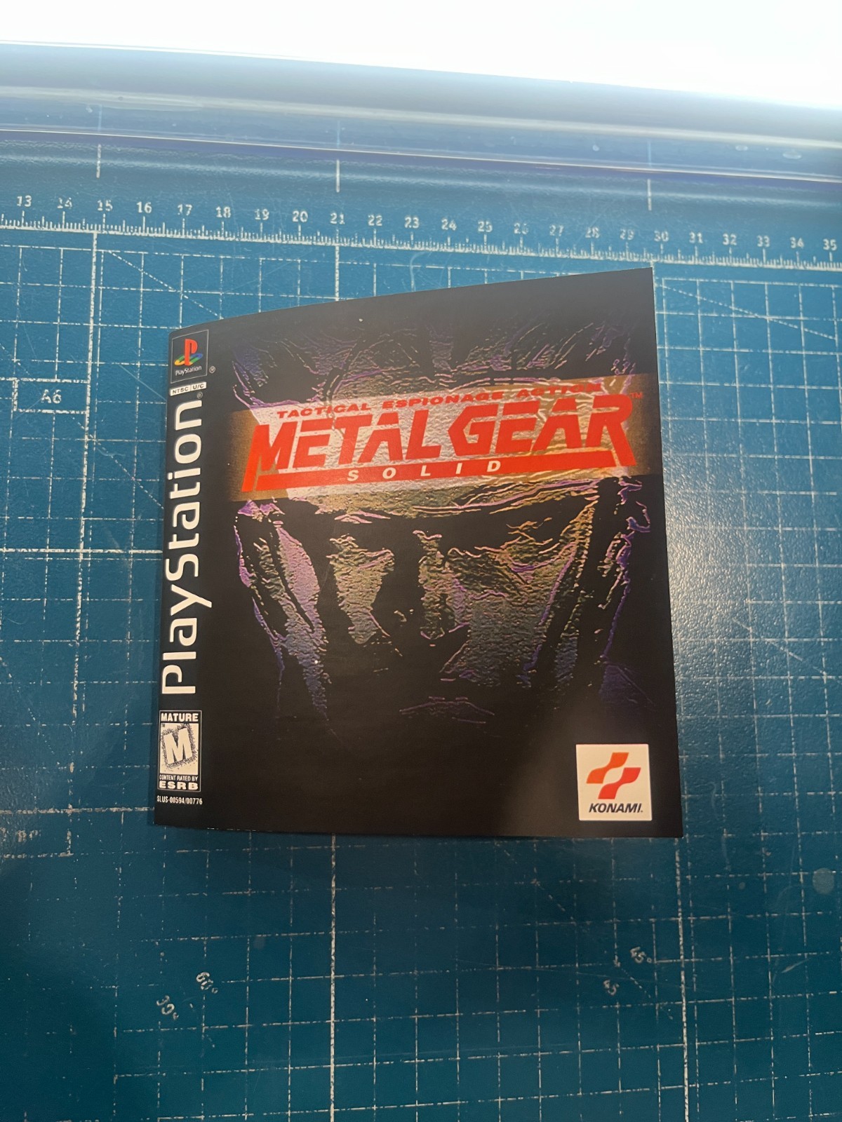 Replacement Manual for - Metal Gear Solid - Sony PS1 Instruction Booklet
