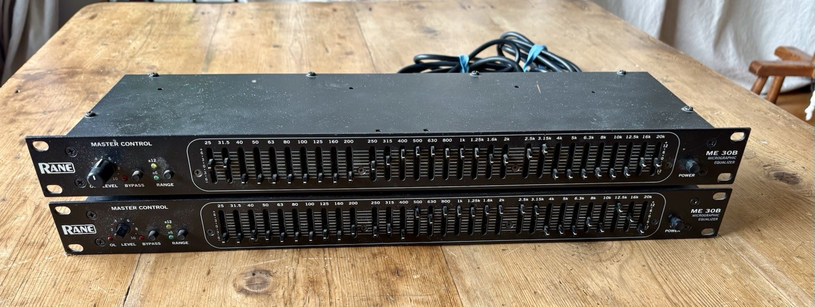 PAIR of Rane ME30B Equalizers