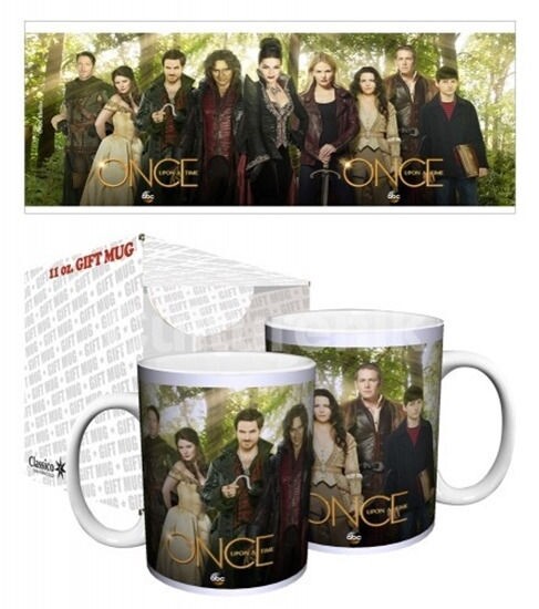 Once Upon A Time Core Cast in Green Forest 11 oz Ceramic Coffee Mug NEW BOXED