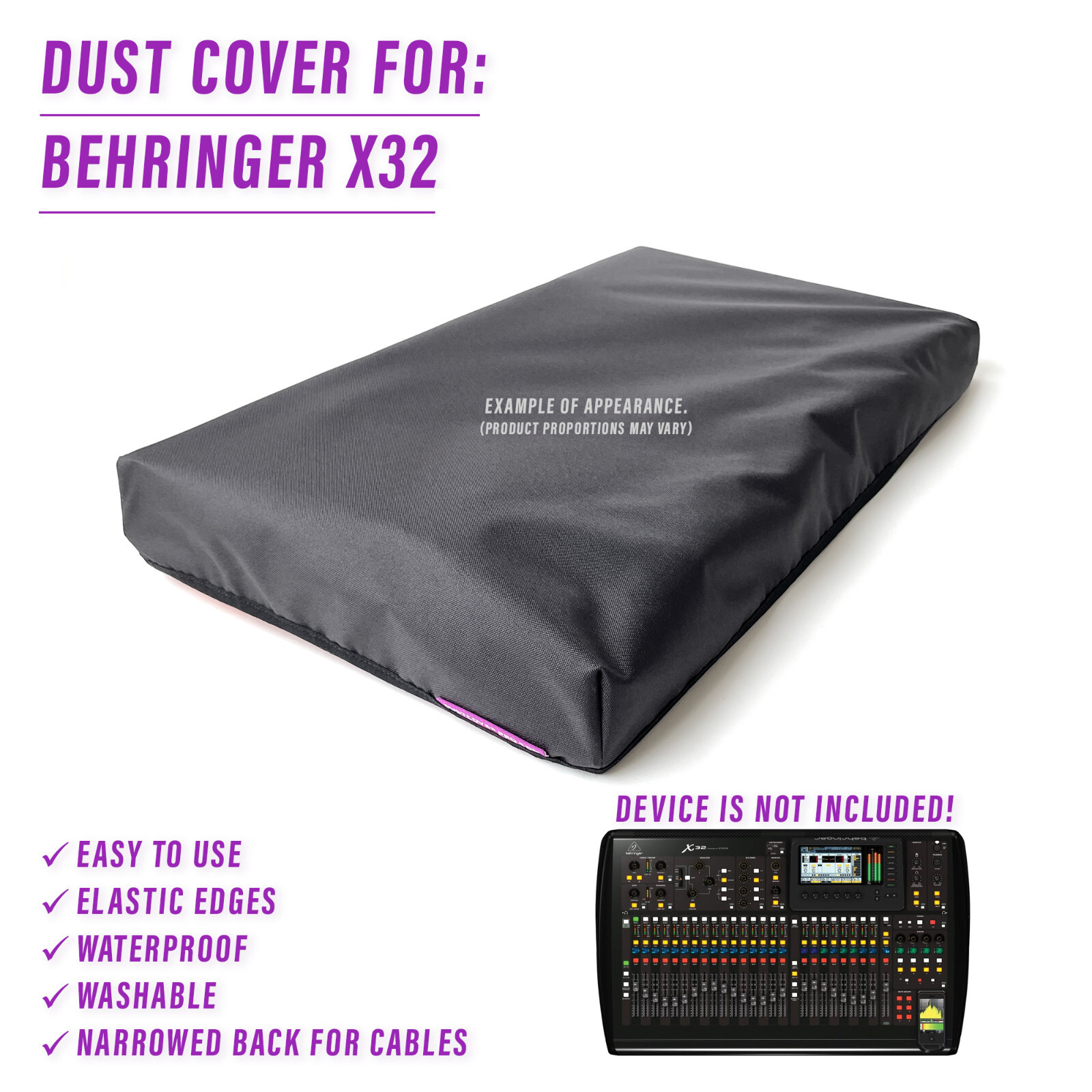 DUST COVER for BEHRINGER X32