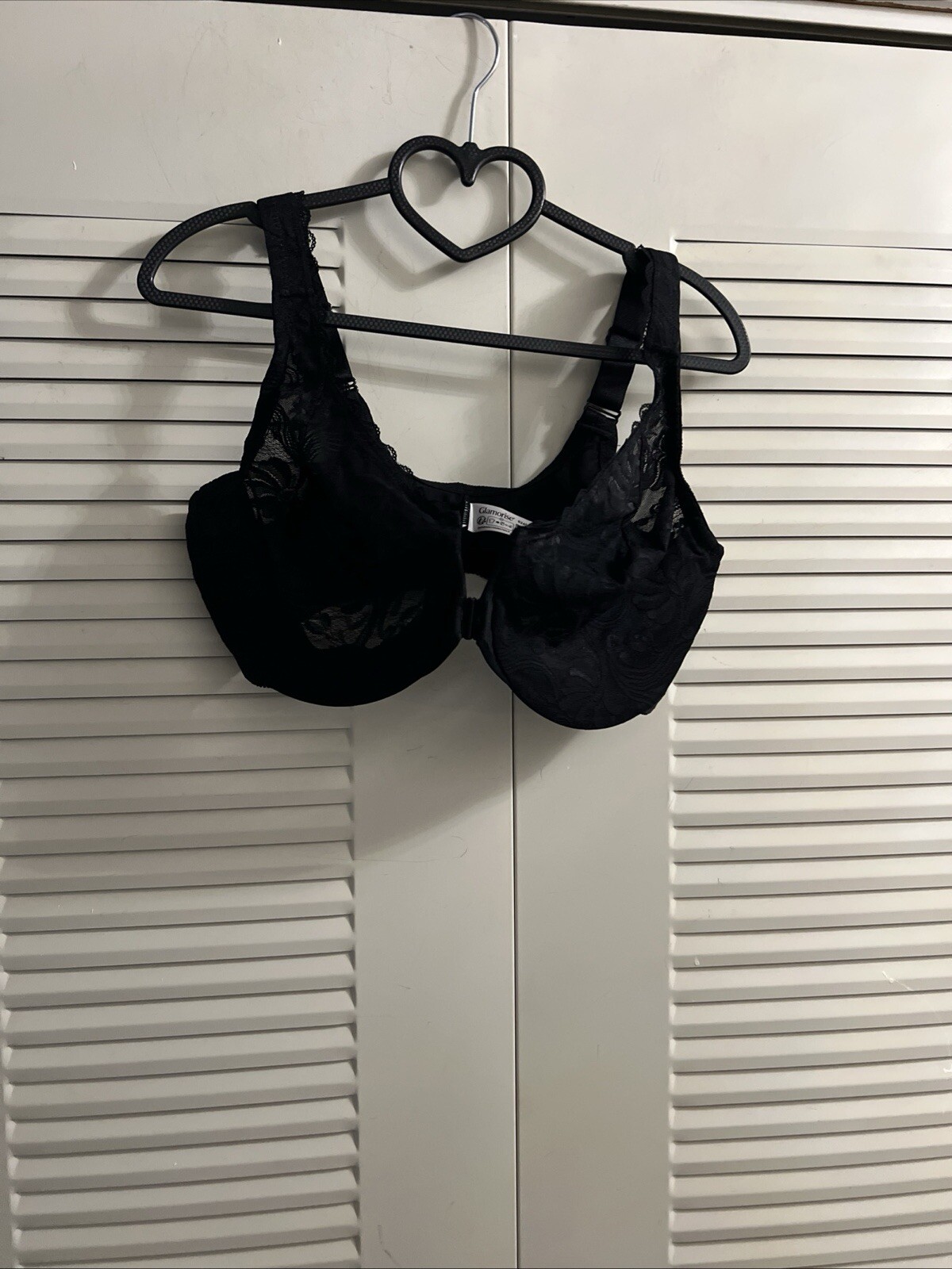 Glamorise, Women's Black Wired Bra, 36DD