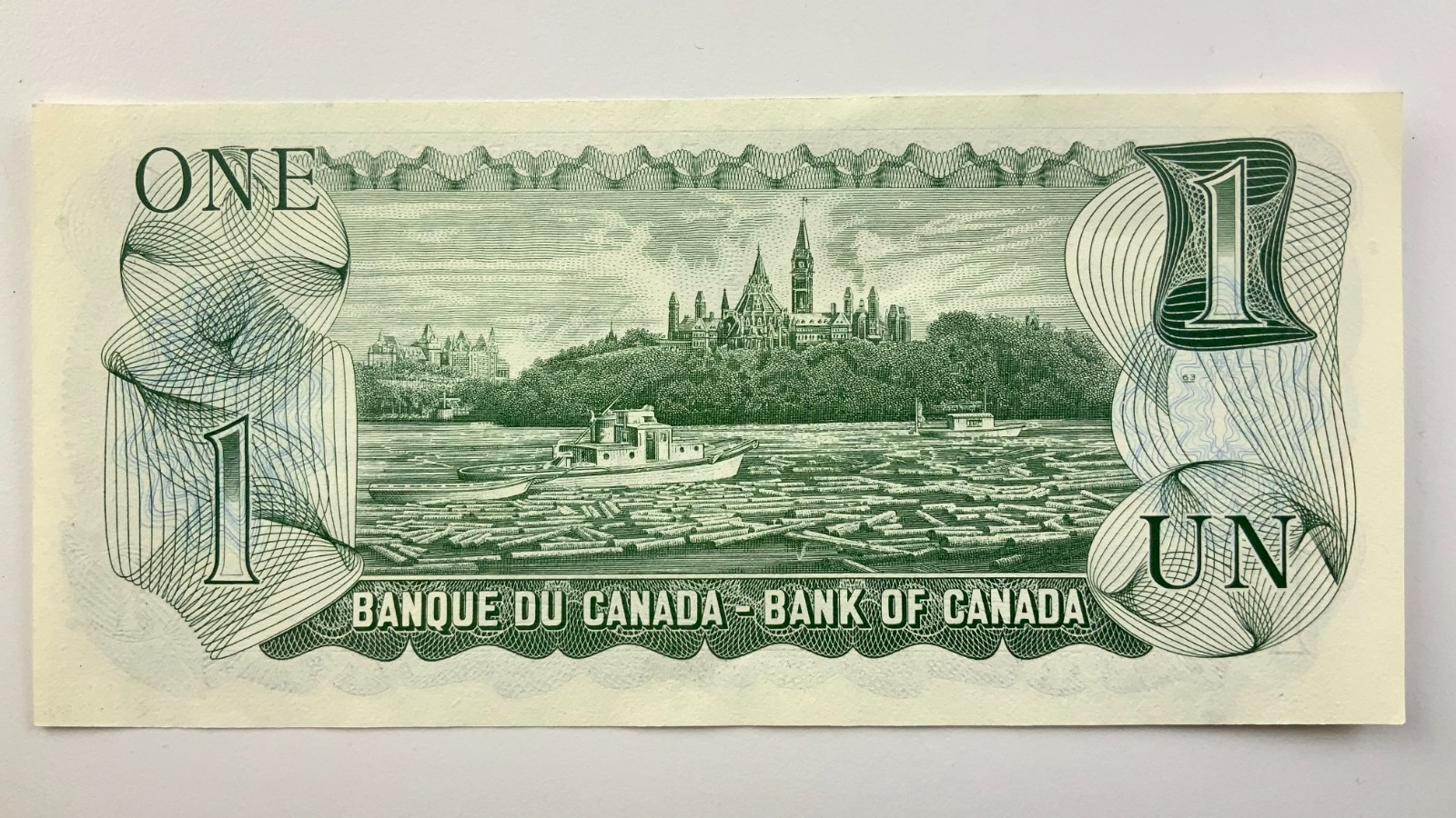 1973 Canada 1 One Dollar Uncirculated Banknote BAT Prefix Crow Bouey JJ323
