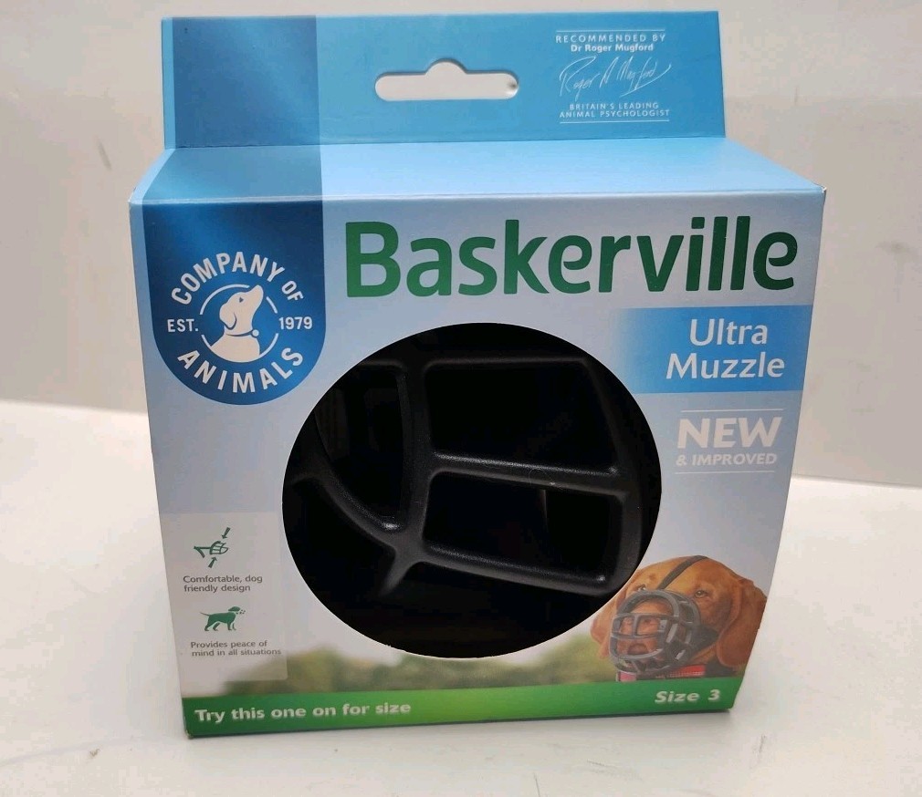 Baskerville Ultra Muzzle - Size 3 - Beagle Standard Poodle Cocker Corgi Size Dog