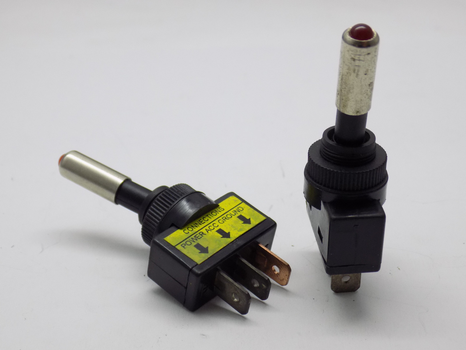 1x ASW-15D ON-OFF Toggle Switch 12VDC 20A Red Light