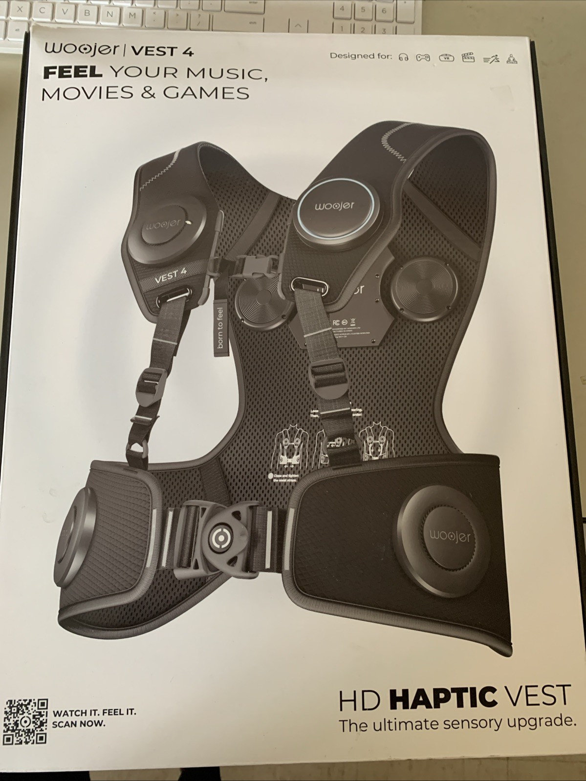 Woojer Vest 4 High-Fidelity Haptics for VR, Games, Music, Movies, and Wellness
