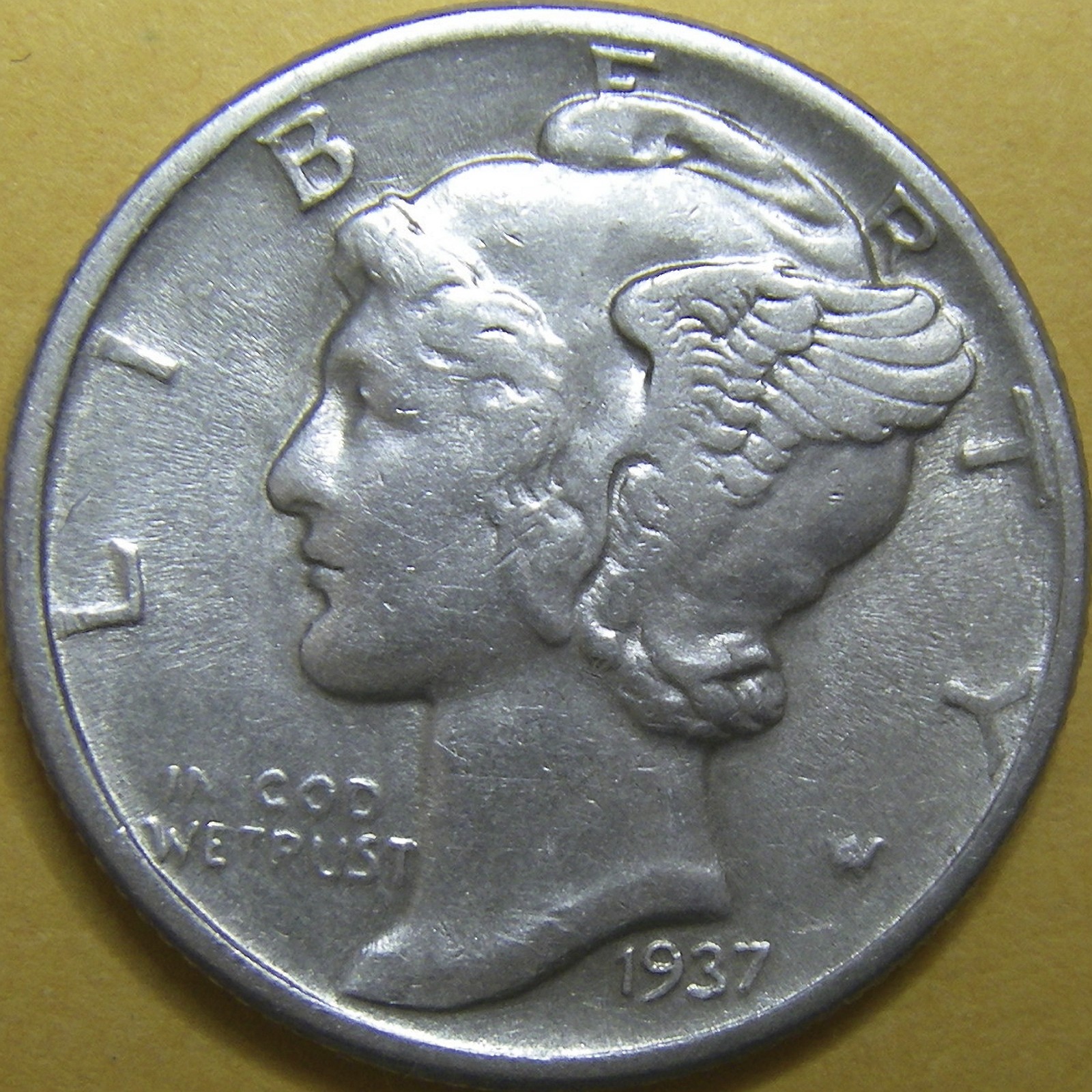 1937 Mercury Dime - 90% Silver