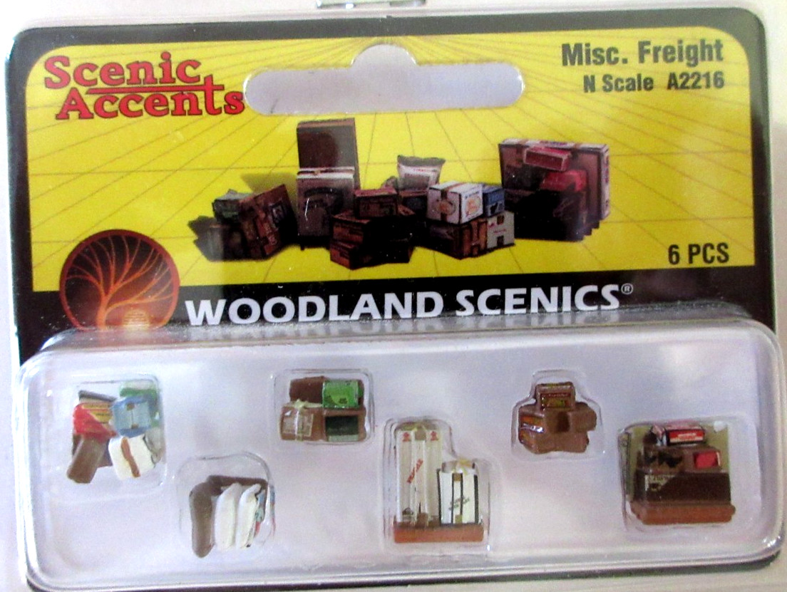 Woodland Scenics New 2024 N Scale Crates & Miscellaneous Freight A2216