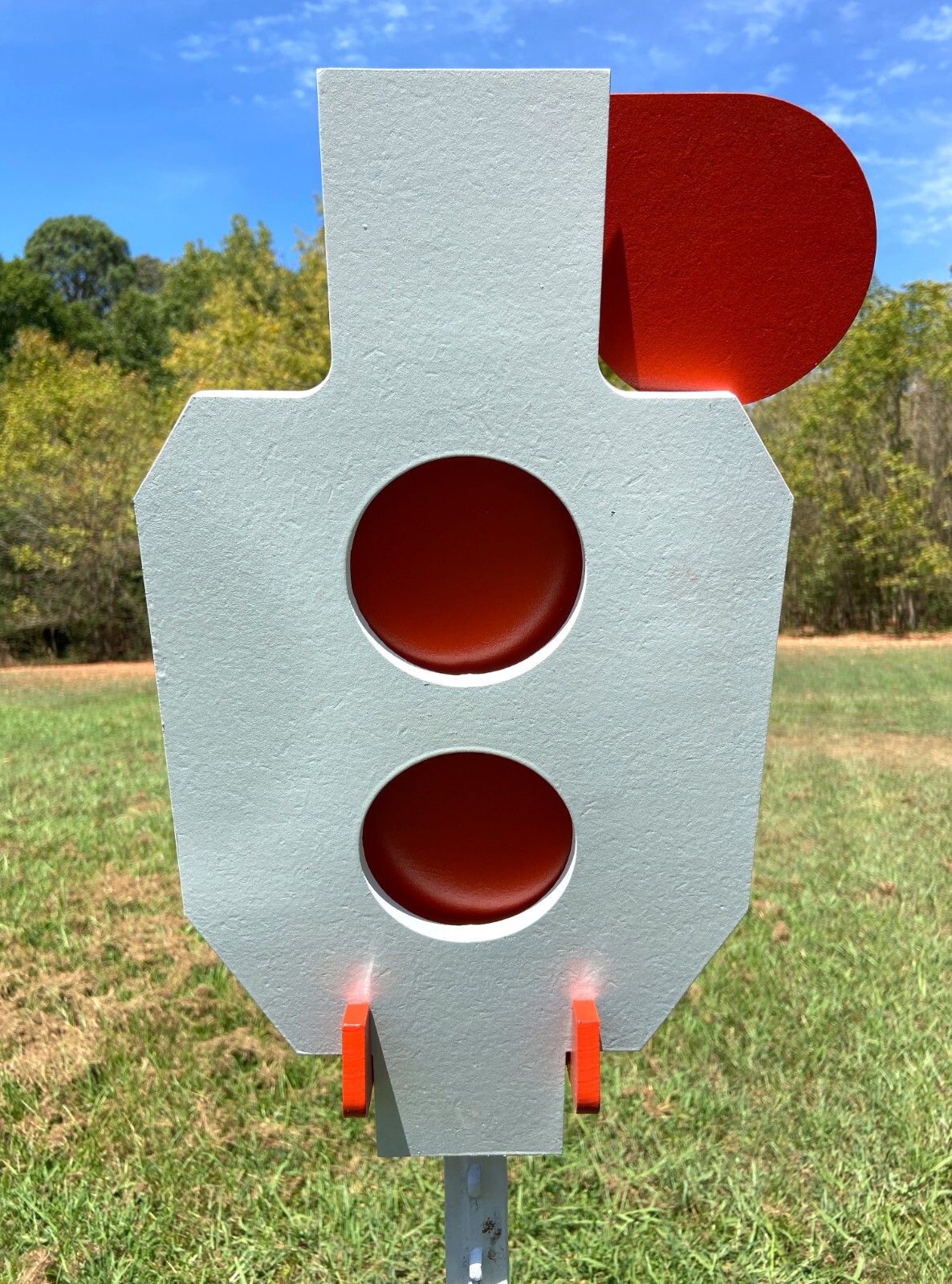 ZIPPER 10"x18" 3/8" AR500 STEEL HOSTAGE REACTIVE SHOOTING TARGET for T-POST