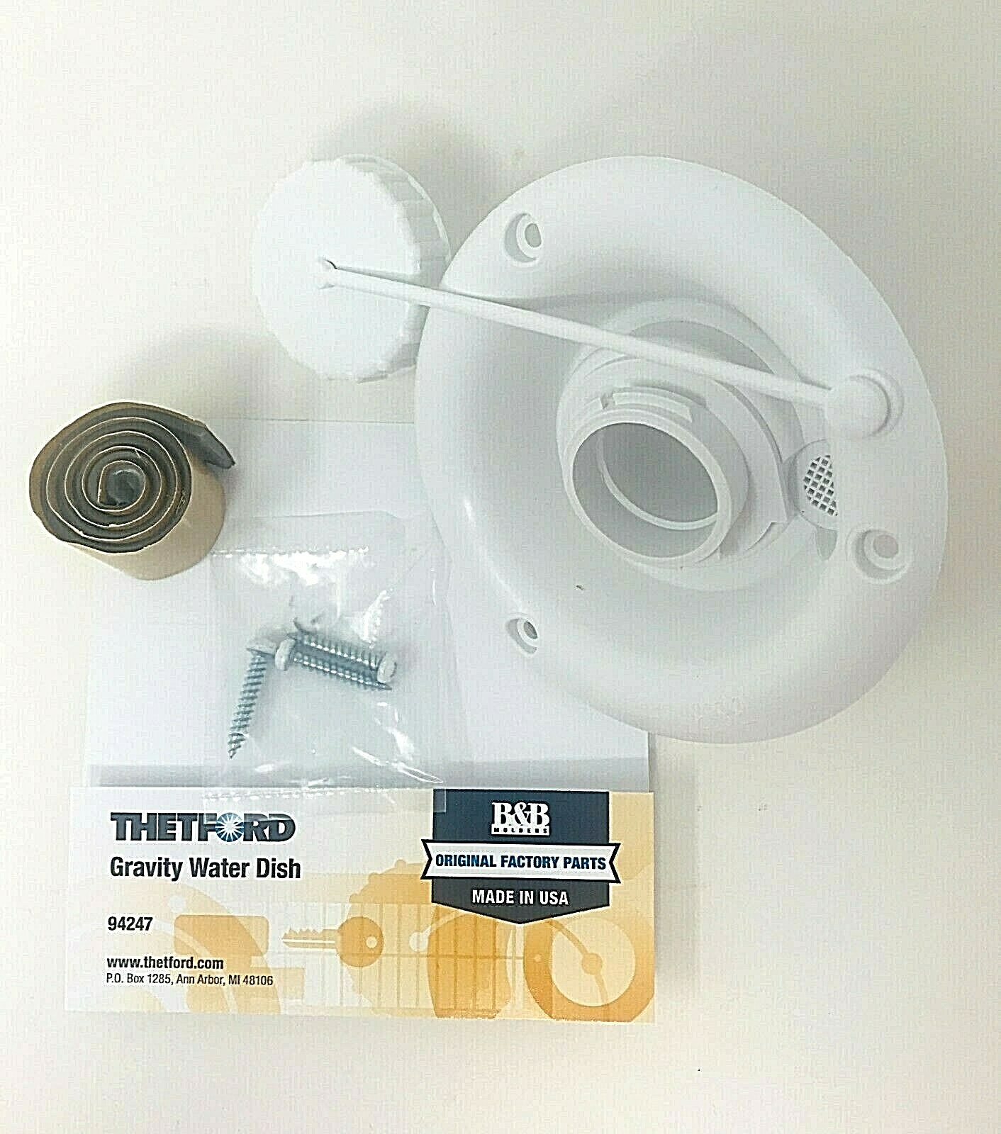 RV/Camper Round Fresh Water Gravity Fill Hatch, WHITE