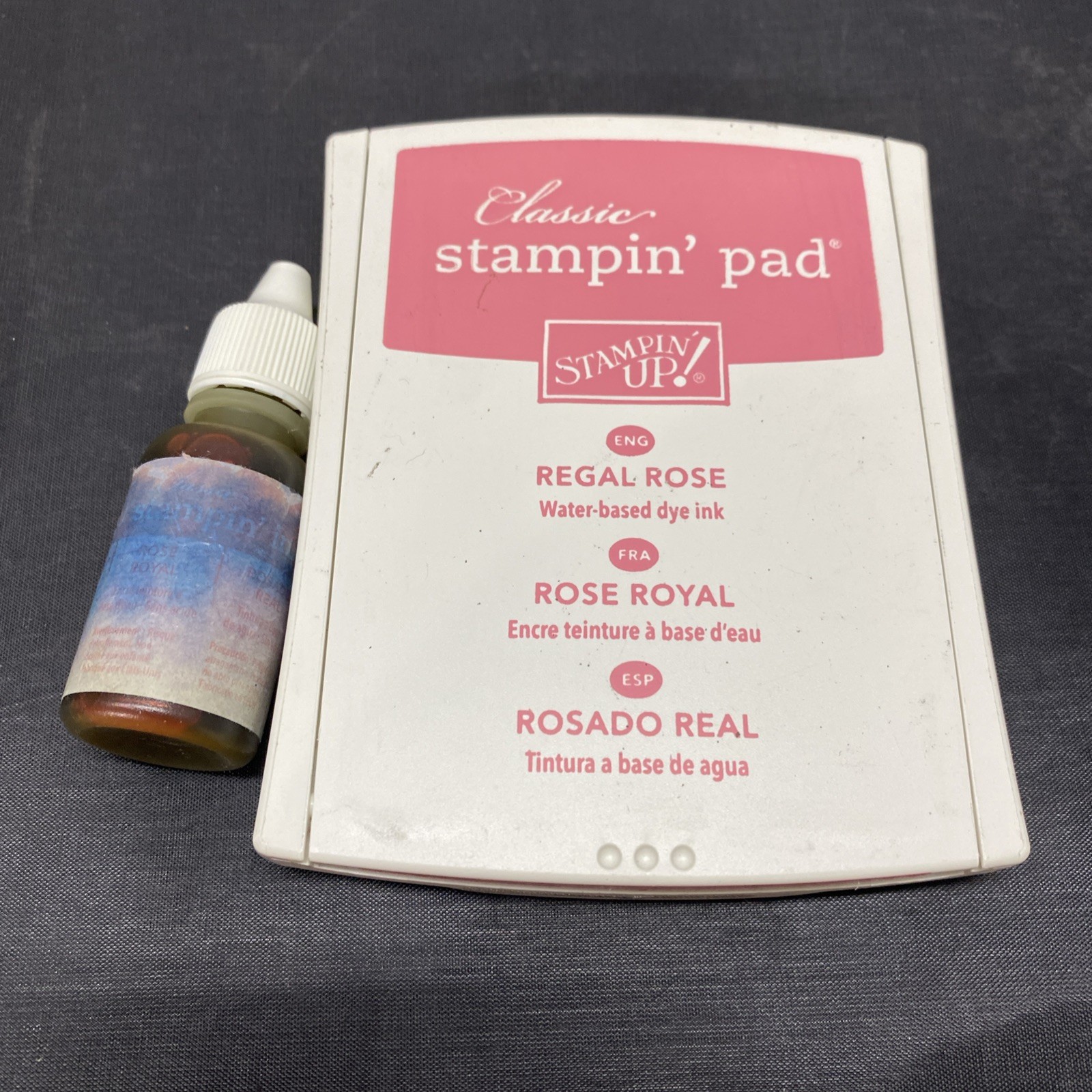 Retired Stampin' Up! Ink Pad and Reinker Regal Rose