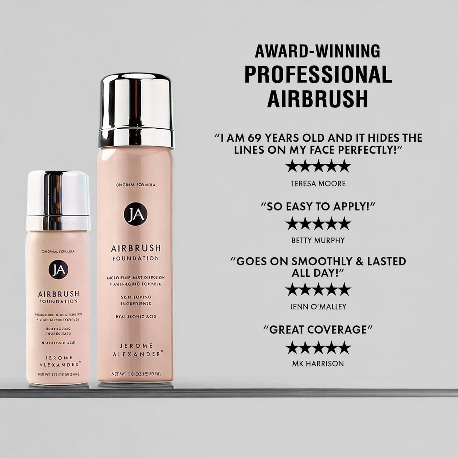 MagicMinerals AirBrush Foundation by Jerome 1 Fl Oz (30 ml), 02 Bright Light
